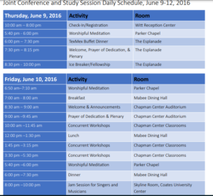 Conference Room Daily Schedule Sample