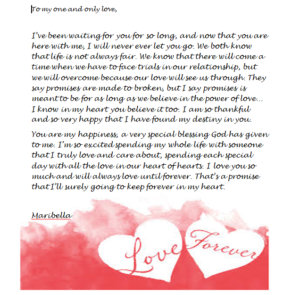 Look For Love Letter Template