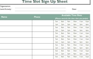 green-time-slot-sign-up-sheet-template